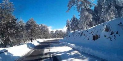 Trodos’ta sıcaklık -9 derece