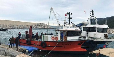 Sinop açıklarında tekne battı