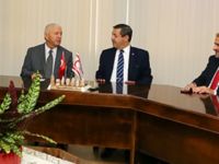 Ertuğruloğlu Taekwondo Şampiyonası için KKTC’ de bulunan Federasyonların başkan ve yetkililerini kabul etti