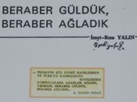İzzet- Rıza Yalın’ı kalıcılaştıran bir eser… “Beraber güldük, beraber ağladık”