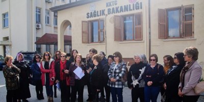 Lefke Bölgesi örgütlerinden Sağlık Bakanlığı önünde eylem...