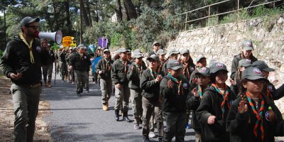 Doğa izcilik derneği izcileri, dünya izci düşünce günü’nü kantara’da kutladı