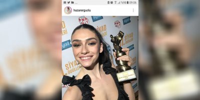 Siyad en iyi kadın oyuncu ödülü Hazar Ergüçlü’nün