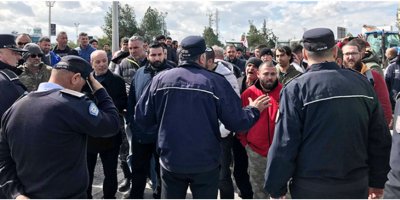 Polis ile eylemciler arasında gerginlik