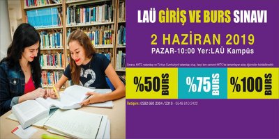 LAÜ Giriş ve Burs Sınavı 2 Haziran’da yapılacak