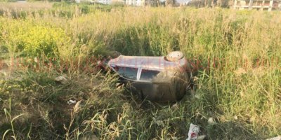 Arabasıyla dereye uçtu..