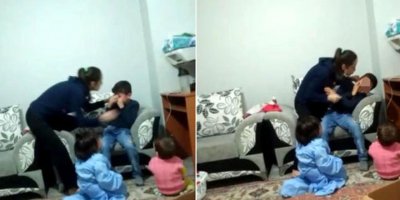 Bakıcı artık dayanamadı o görüntüleri kaydetti... Üvey anne dehşeti!