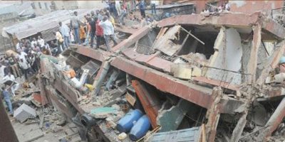 Nijerya'da çöken okul kaçak çıktı