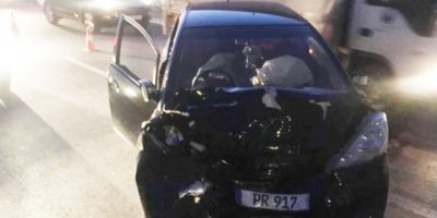 “153 promil” alkollü sürücü 2 kaza birden yaptı