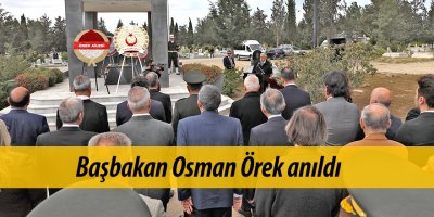Başbakan Osman Örek anıldı