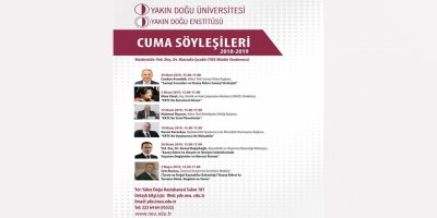 Yakın Doğu Enstitüsü ‘Cuma söyleşileri’ düzenliyor