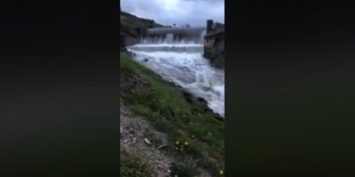 Kanlıköy Barajı da taştı (Video Haber)