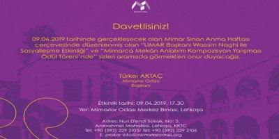 Mimarlar odası’ndan Mimar Sinan’ı anma ve mimarlar günü etkinliği