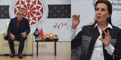 Perihan Savaş ve Turgay Tanülkü DAÜ’deydi