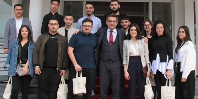 Erhürman, Kıbrıs Türk gençlik birliği İngiltere heyetini kabul etti