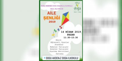 Doğu Akdeniz Doğa Anaokulu-İlkokulu aile şenliği başlıyor