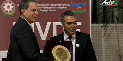 KKTC’nin Bakü eski temsilcisi Gazioğlu Fahri diploma ile ödüllendirildi