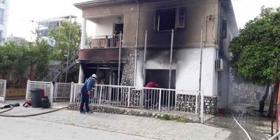 Lefkoşa'da ev yangını