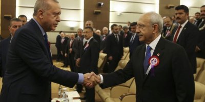 Erdoğan ile Kılıçdaroğlu tokalaştı