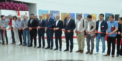 Türkmenistan ve Tataristan sanatçıları sergisi YDÜ’de açıldı