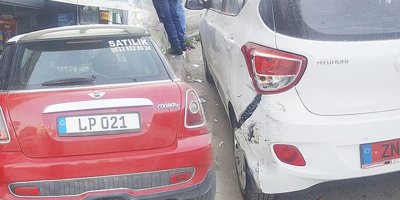 Park halindeki araca vurdu