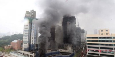 Güney Kore'de yangın