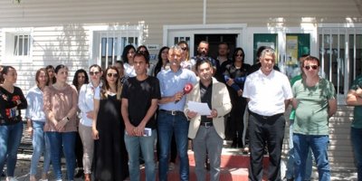 KTOEÖS Değirmenlik Lisesinde grev yaptı