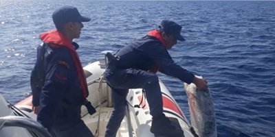 Denizde batan tekneden 1,4 ton uyuşturucu çıktı