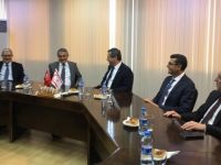 Dışişleri Bakanı Ertuğruloğlu, Türkiye Dışişleri Bakanlığı Müsteşarı Yalçın'ı kabul etti