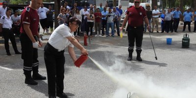 DAÜ Personeli yangın tatbikatı hakkında bilgilendirildi