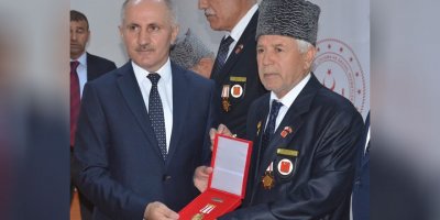 Karaman'da Kıbrıs gazilerine madalya ve berat tevcih töreni