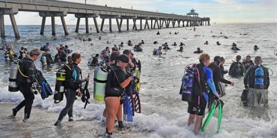 Su altı temizliği Dünya Rekoru Florida'da kırıldı