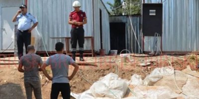 İşçilerin odaları yandı