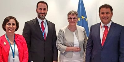 Saner ve Candan Akpa başkanı Lılıane Maury Pasquıer ile görüştü