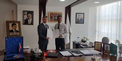 Sivil savunma heyeti, Alsancak Belediye başkanı Ataser’i ziyaret etti