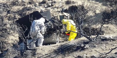 Füzenin düştüğü bölgede kimyasal ölçüm yapıldı