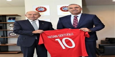 Kıbrıs Türk futbol federasyonu'ndan Türkiye futbol federasyonu'na ziyaret