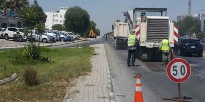 Gönyeli istikameti tek şerit!