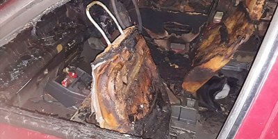 Araçlar kundaklandı