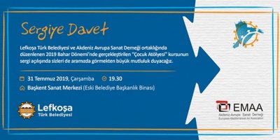 Çocuk atölyesi kursu sergisi 31 Temmuz’da açılacak