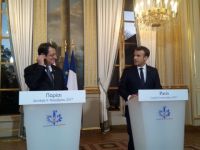 Macron ile Anastasiadis Paris'te görüştü