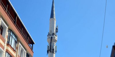 Avcılar'daki minare baz istasyonuna döndü