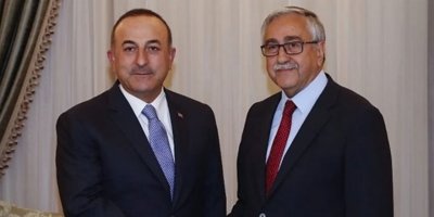 Cumhurbaşkanı akıncı TC Dışişleri bakanı Çavuşoğlu’nu kabul etti