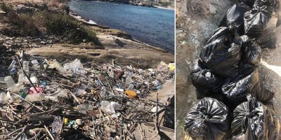 “Lütfen lütfen çöplerinizi evinize götürünüz”