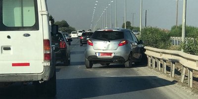 Haspolat-Lefkoşa çift şeritli bölünmüş yolda kaza