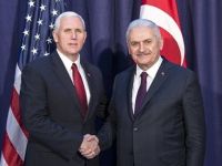 Türkiye Başbakan Yıldırım ABD Başkan Yardımcısı Pence ile görüştü
