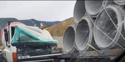 Dağ Yolunda Korkutan Kaza!