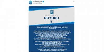 İsrail elçiliği kapatıldı