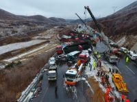 Çin'de zincirleme trafik kazası: 18 ölü