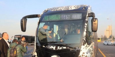 İmamoğlu yeni nesil yerli metrobüs testinde
